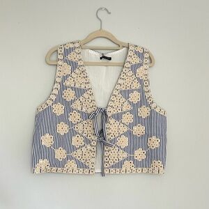 ✨BRAND NEW✨ embellished mirror pinstripe vest tank bought in Paris!!!